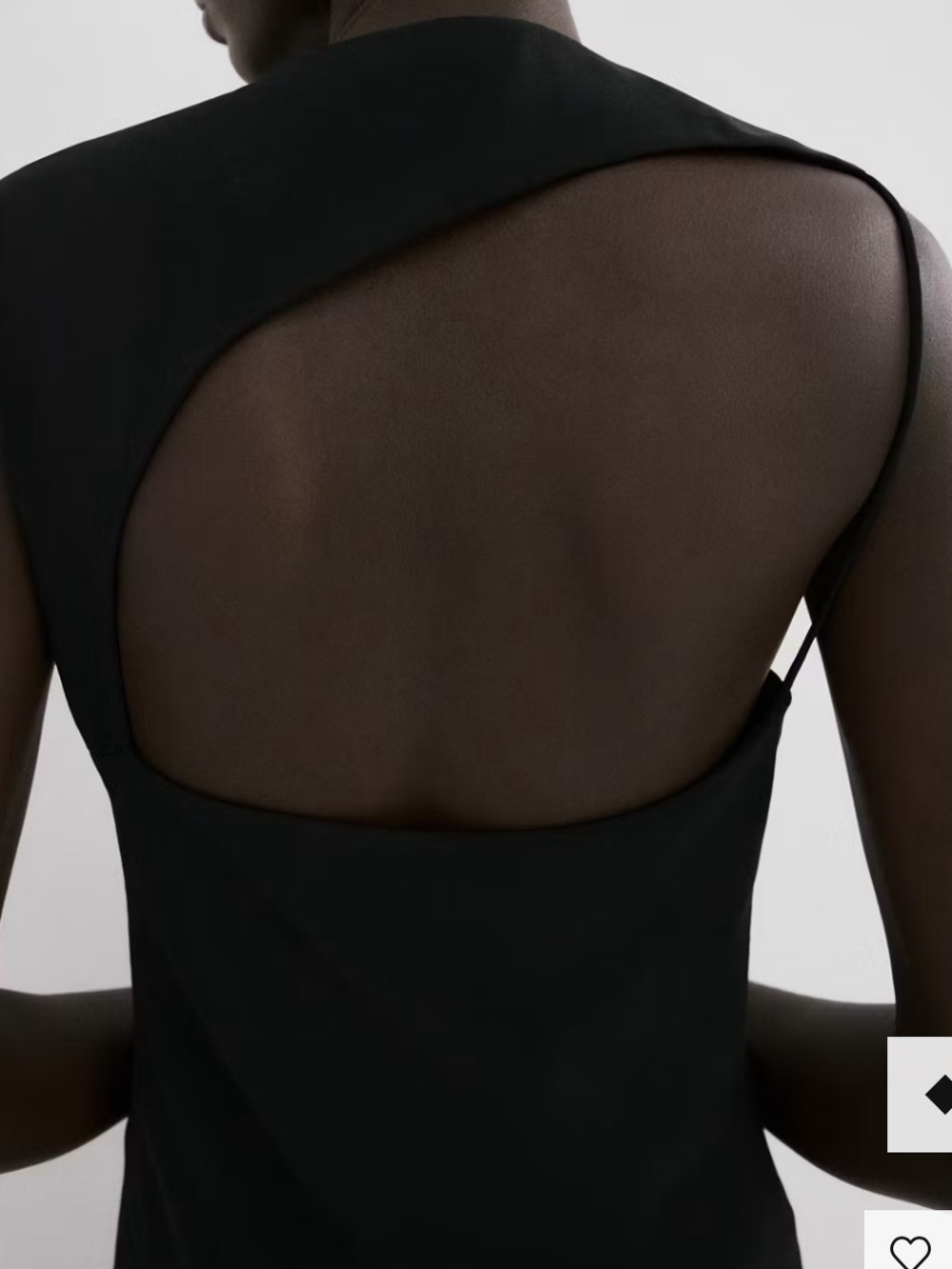 Mango Black Sleeveless Maxi Dress MIDI-DRESS WITH OPEN BACK 5837 - Picture 4 of 6